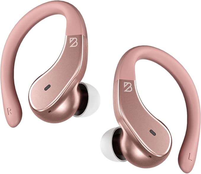 Back Bay Audio - Runner's Wireless Earbuds Bluetooth Headphones for Sports, Hook Over The Ear Buds, Deep Bass, Wrap Around Earphones with Earhooks for Running, Workout Wireless Headphones for The Gym