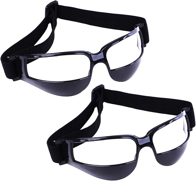Olgaa Basketball Goggles Sport Dribble Specs Black (2 Pieces) - Sports Dribbling Specs Training Aid for Teenagers Kids Gifts