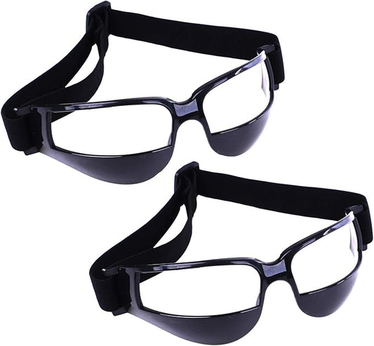 Olgaa Basketball Goggles Sport Dribble Specs Black (2 Pieces) - Sports Dribbling Specs Training Aid for Teenagers Kids Gifts
