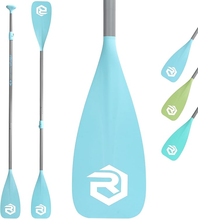 SUP Paddle - Paddle Board Paddle 4 Piece Stand Up Paddleboard Paddles Lightweight Floating Kayak Paddle - Light Blue - Lake Green - Light Green