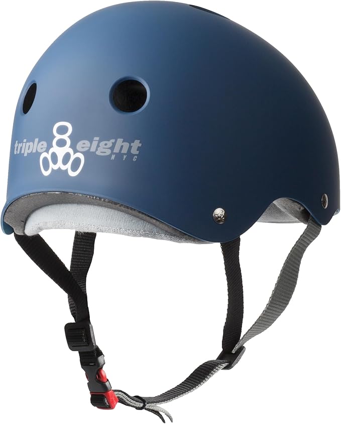 Triple Eight Certified Sweatsaver Helmet for Skateboarding, BMX, Roller Derby, Roller Skating, Inline Skating, Scooter and Bike
