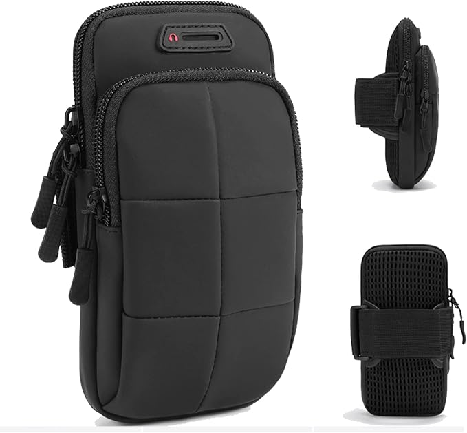 Phone Arm Bands for Running, Armband Cell Phone Holder for Exercise (Black)