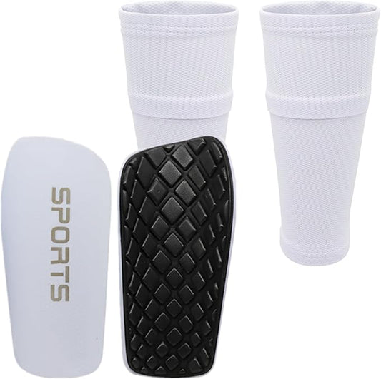 Soccer Shin Guards for Kids Youth Adults - Shin Pads and Sleeves Set with Optimized Insert Pocket for Boys Girls Men Women for Football Games - Protective Soccer Equipment(3 in 1)