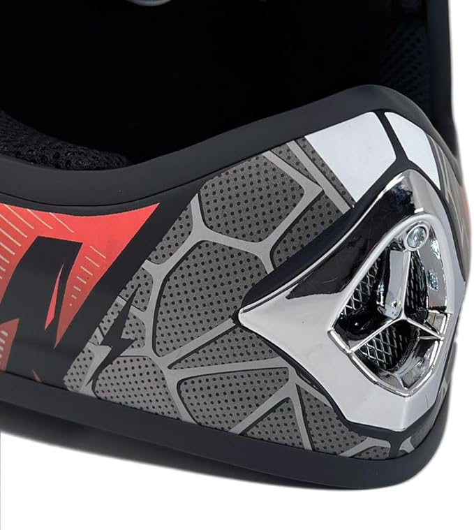 MMG Adult Motorcycle Off Road Helmet DOT - MX ATV Dirt Bike Motocross UTV - with Goggles