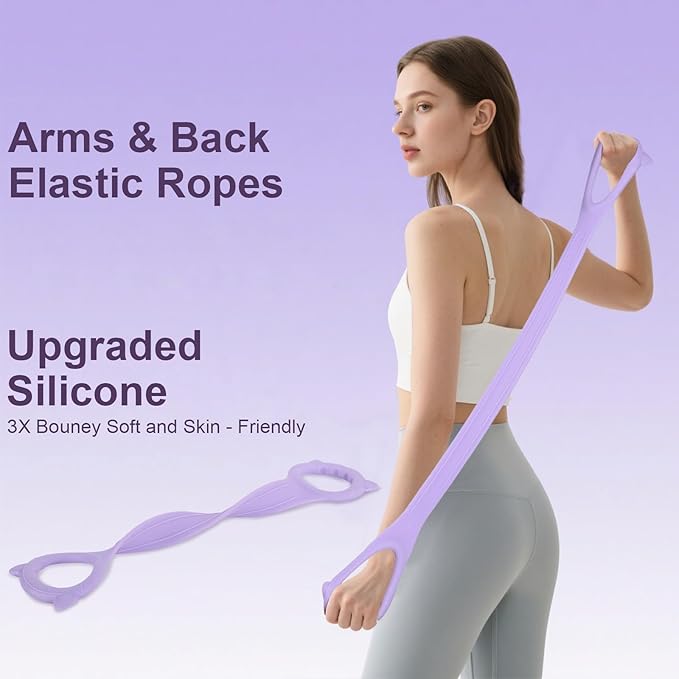 Pilates Ring Set –Home Pilates Equipment for Women Kit with a 14-inch Pilates Ring and 9.8-inch Pilates Ball,5 Resistance Bands for Beginners—Train Muscles, Flexibility & Core Strength at Home