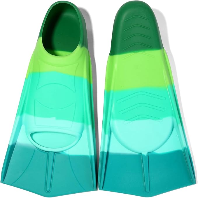 Kids Swim Fins,Short Kids Fins Youth Swimming Flippers for Lap Swimming Training for Children Girls Boys Beginners