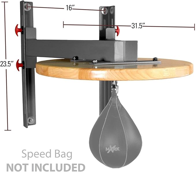 XMARK Professional Speed Bag Platform with Chain Swivel for MMA and Boxing