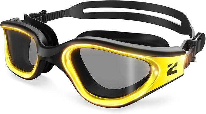 ZIONOR G1 Nava Super Anti-Fog Unisex Swim Goggles Mirror/Bright Smoke Lens
