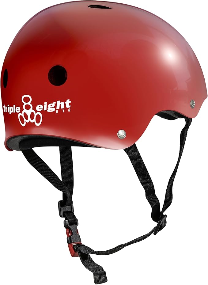 Triple Eight Certified Sweatsaver Helmet for Skateboarding, BMX, Roller Derby, Roller Skating, Inline Skating, Scooter and Bike