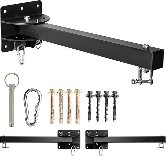 Heavy Bag Hanger, Wall Mount Punching Bag Hanger, Adjustable Heavy-Duty Wall Bracket for Home Gym Indoor Outdoor, Supports up to 900Ib