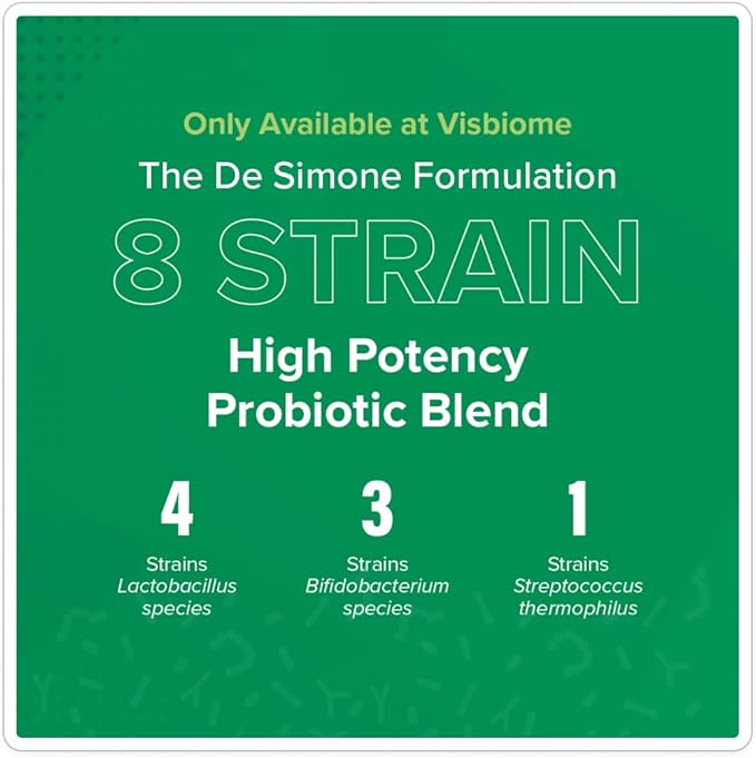 Visbiome® Advanced GI Care - High Potency Probiotic 450 Billion Strength - 30 Packets Unflavored Powder - Original De Simone Formulation - Shipped Cold in Recyclable Cooler with Temperature Monitor.