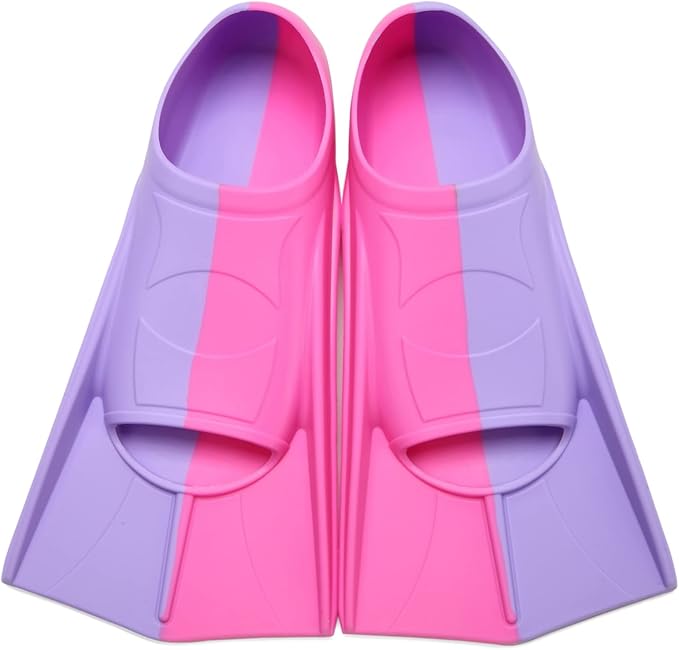 Kids Swim Fins,Short Kids Fins Youth Swimming Flippers for Lap Swimming Training for Children Girls Boys Beginners