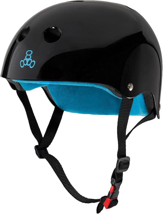 Triple Eight Certified Sweatsaver Helmet for Skateboarding, BMX, Roller Derby, Roller Skating, Inline Skating, Scooter and Bike