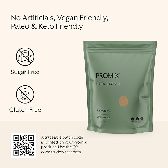ProMix Nutrition Raw Greens Superfood Blend - Sprouted Alfalfa, Wheatgrass, Ashwagandha, & Rhodiola - 30 Servings