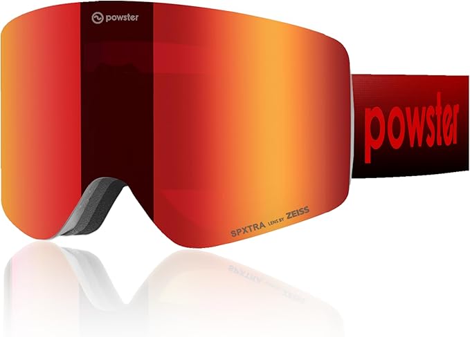 Ski Goggles Snow OTG Snowboard Goggles Magnetic Interchangeable Lens Frameless UV Protection Anti-fog mobile Skating