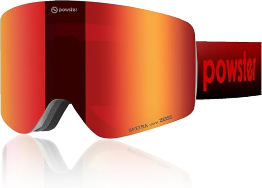 Ski Goggles Snow OTG Snowboard Goggles Magnetic Interchangeable Lens Frameless UV Protection Anti-fog mobile Skating