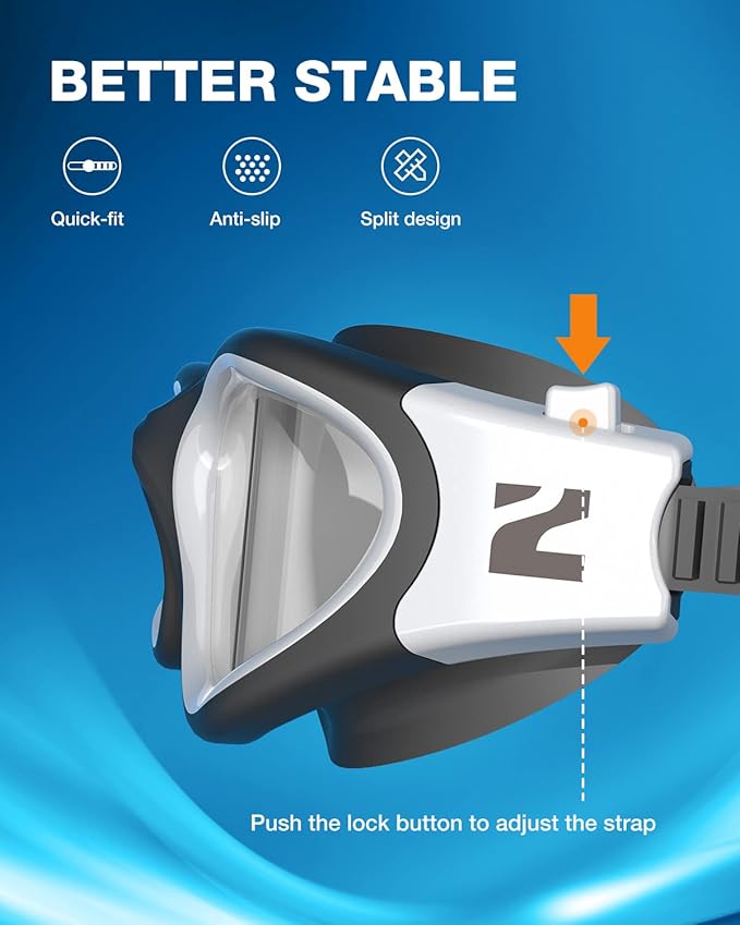 ZIONOR Swim Goggles, G1 SE Swimming Goggles Anti-fog for Adult Men Women