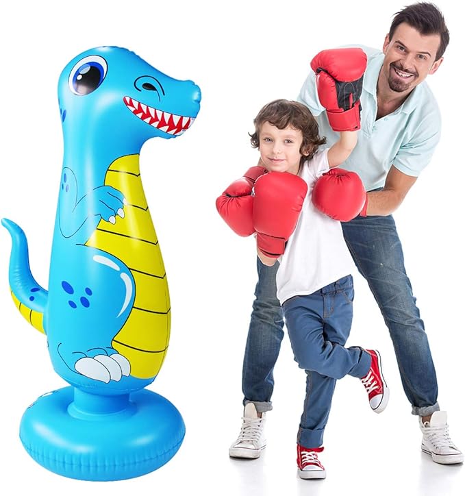 Punching Bag for Kids, Free Standing Boxing Bag for Bounce Back Focus Punching Bag for Practicing Karate, Taekwondo, De-Stress Boxing Bag for Kids.