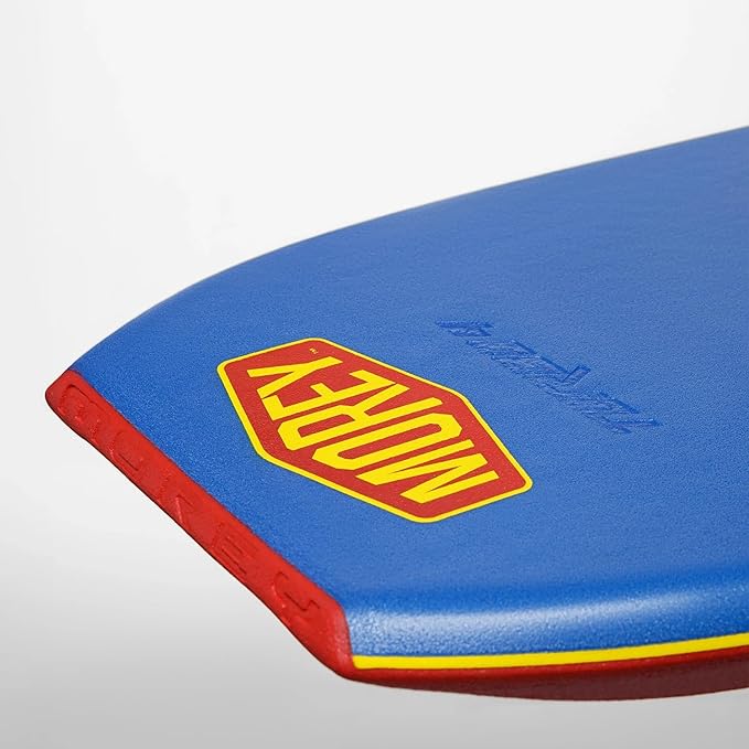 MOREY® Bodyboard Turbo 4 Classic. The Original Body Boards for Beach; Dual Stringer, PE Core, & HDPE for Slick Bottom (2025 Model)