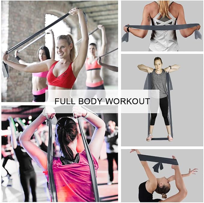 Resistance Bands,Professional Long Non-Latex Elastic Stretch Bands,Exercise Bands for Physical Therapy, Yoga, Pilates, Rehab, at-Home or The Gym Workouts, Strength Training