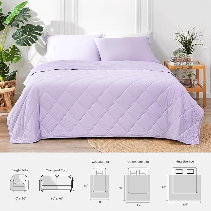 Cozy Bliss Cooling Blanket for Hot Sleepers, Q-Max 0.4 Cooling Comfort Queen Size, Cold Blankets for Night Sweats Sleeping, Ultra-Cool Lightweight Breathable Summer Blanket for Bed