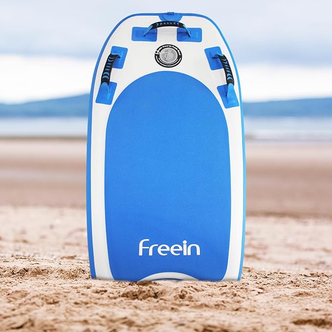 Freein Body Board Inflatable, Surfboards BodyBoards for Beach River, Foldable Design for Easy Storage and Transport Anywhere