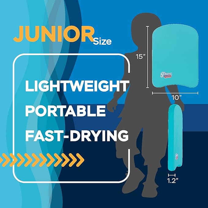Sunlite Sports Swimming Kickboard - One Size Fits All - A Great Training Aid for Children and Adults