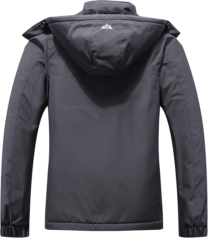 MOERDENG Women's Waterproof Ski Jacket Warm Winter Coat Outdoor Windbreaker Hiking Snowboarding Jacket