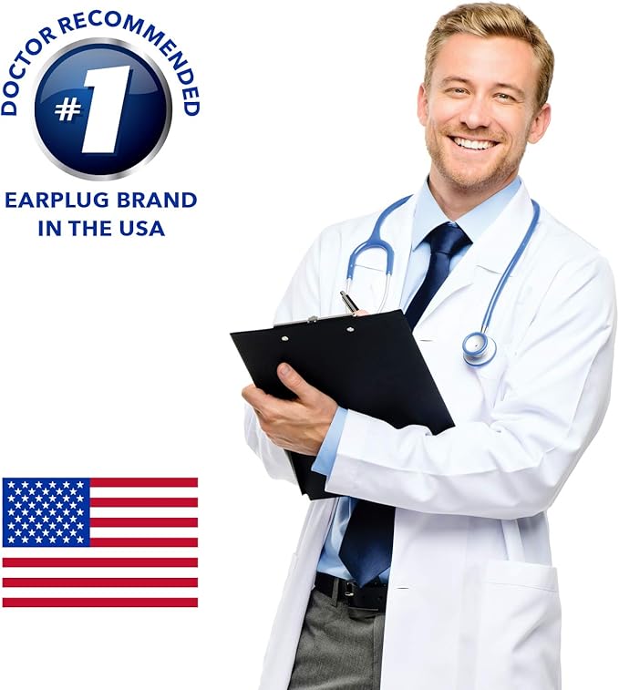 Mack's AquaBlock Swimming Earplugs, 3 Pair - Comfortable, Waterproof, Reusable Silicone Ear Plugs for Swimming, Snorkeling, Showering, Surfing and Bathing (Clear)