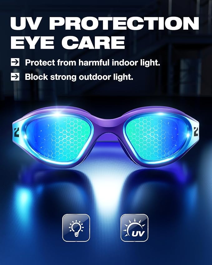 ZIONOR G1 Nava Super Anti-Fog Unisex Swim Goggles Mirror/Bright Smoke Lens