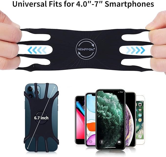 Detachable & 360° Rotatable Armband - Reflective Strap with Zipper Pocket Holder Bag - Compatible with iPhone 16 15 14 Pro Max Plus Samsung Galaxy Note for Running Workout Exercise Walking & Sports