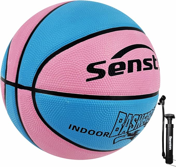 Senston Kids Basketball Balls Size 3/5/7 Basketballs Indoor Outdoor 27.5/29.5 inch Basketball Gifts for Kids/Girls/Boys