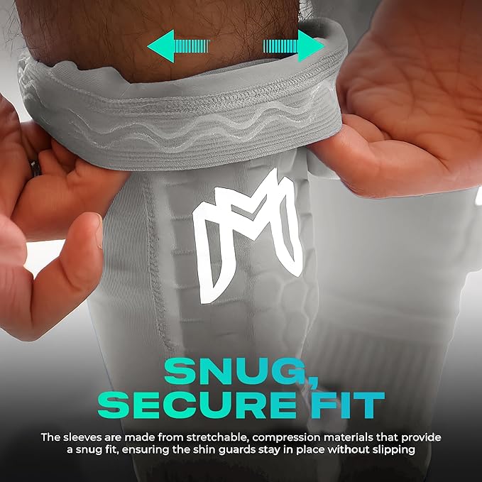 Mini Shin Guards Soccer – Built in Shin Pad Sleeves for Mens, Women, Teens - Small Shin Guards - Lightweight, Breathable Shin Defender Leg Protection