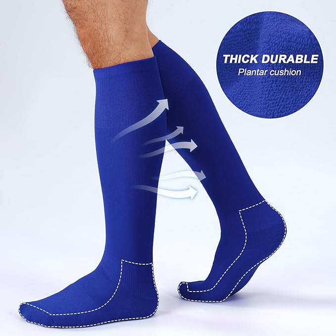 XZQTIVE Soccer Shin Guards with Shin Sleeves and Soccer Socks, Football Shin Pads Set for Kids Youth and Adult