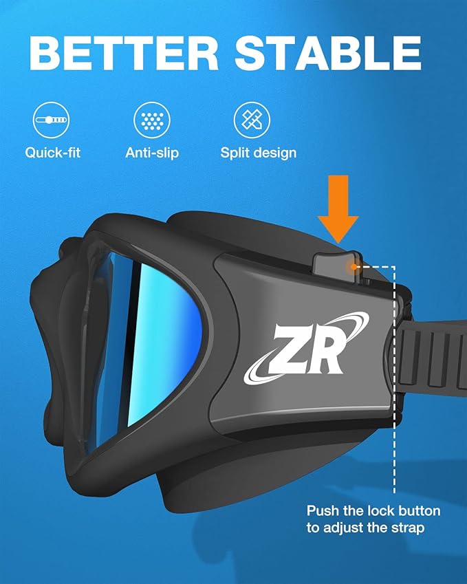 ZIONOR G1 Polarized Swimming Goggles for Unisex Adult Women Anti Fog 100% Anti UV Diving Goggles