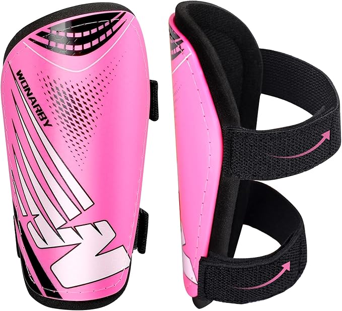 Shin Guards Soccer Youth Kids - Shin Guard for Boys Girls Teenagers Toddler 2-18 Years Old - Football Shin Pads Protection Equipment with Adjustable Straps