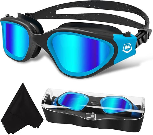 WIN.MAX Polarized Swimming Goggles Swim Pool Goggles Anti Fog Anti UV No Leakage Clear Vision for Men Women Adults Teenagers