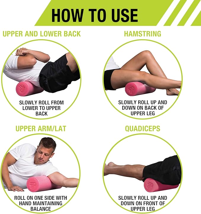 Pro-Tec Athletics Foam Rollers, Deep Tissue Massage Roller for Muscle Recovery and Physical Therapy, Durable Hollow Core