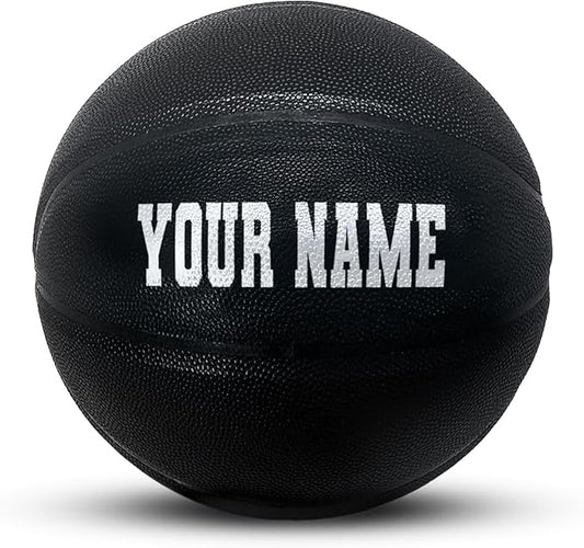 HAMMET Personalized Basketball – Customized Basketball with Your Name or Text – Multiple Colors, Fonts & Designs Available – Durable for Indoor and Outdoor - Ideal Gift for Son, Daughter, Boy or Girl