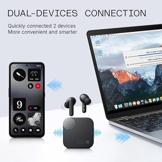 CMF Buds Pro 2 Wireless Earbuds with Smart Dial, 50dB Hybrid Noise Cancelling Earbuds Wireless Bluetooth 5.3, 11mm Bass with LDAC, 6 Hi-Res Audio Mics, 43H Playtime, Fast Charging Case, Dark Grey