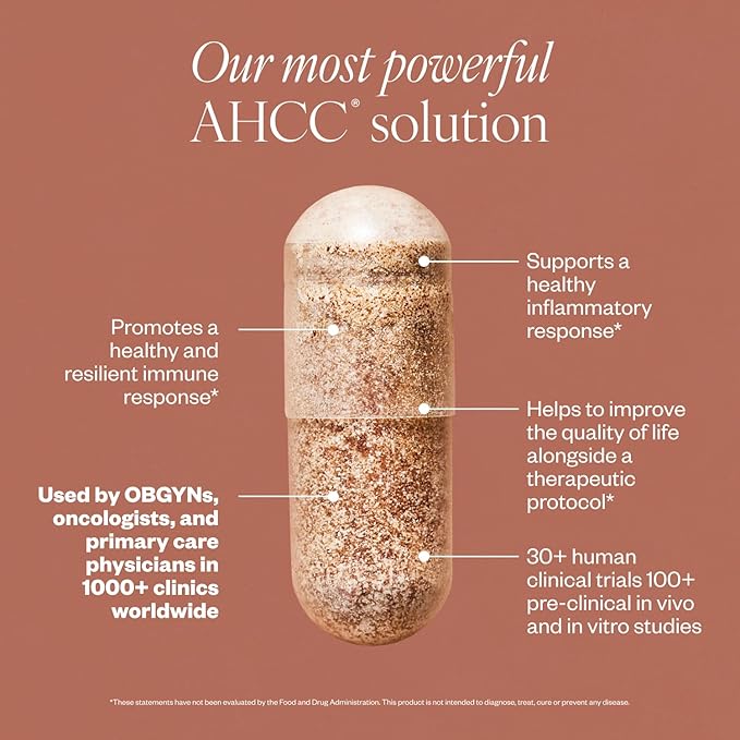 SHII AHCC Clinical Strength,10 Days Supply – Vegan, Gluten-Free Immune Support Supplement with Extra AHCC Boost, Made from Functional Shiitake Mushrooms for Immune Balance Support and Overall Wellness