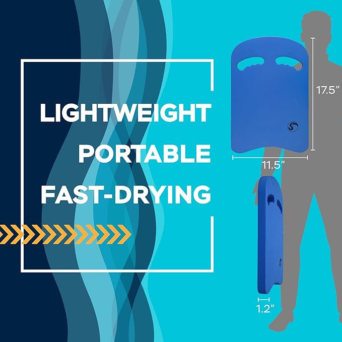 Sunlite Sports Swimming Kickboard - One Size Fits All - A Great Training Aid for Children and Adults