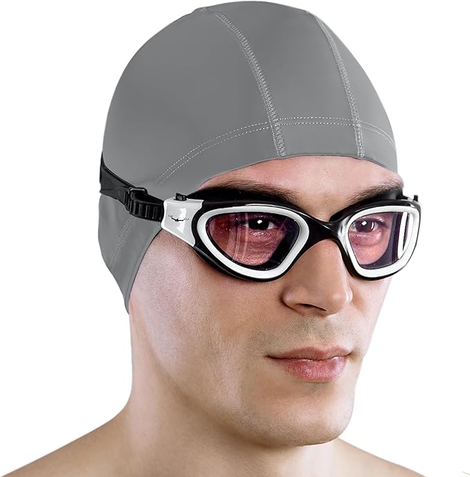 AqtivAqua Swimming Goggles, DX Wide View Swim Goggles for Adult Men Women, Anti Fog No Leaking