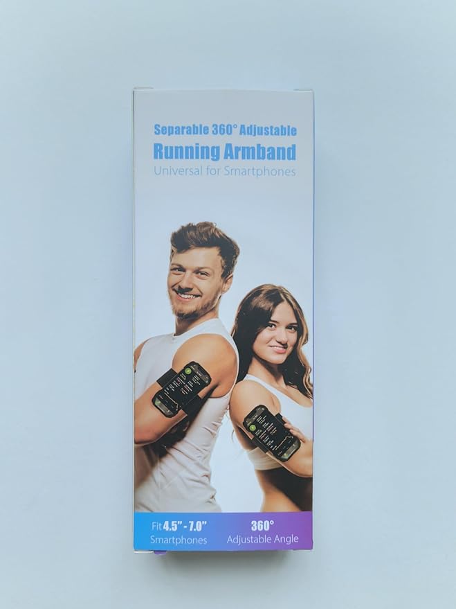 Cikyner Running wristband, Running Phone Holder Sports wristband 360° Rotatable & Detachable Running Phone wristband for 4.5- 7'' iPhone for Gym Jogging Cycling Hiking