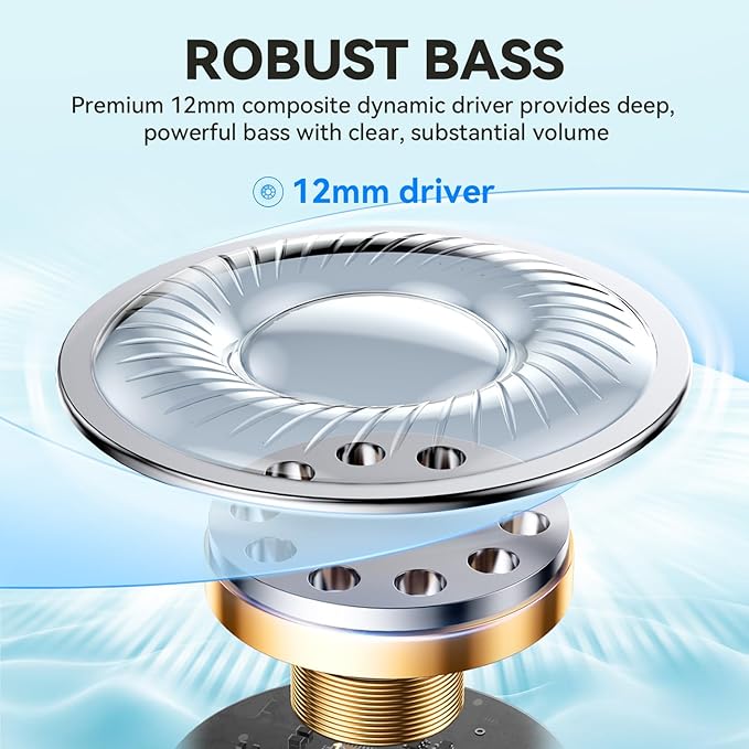 EarFun Air Life Wireless Earbuds, 12mm Driver with Deep Bass, Bluetooth 5.4 in-Ear Earbuds, 4 Mics AI ENC Call, 35H Playtime, 30 Preset EQs Via App, Comfortable Fit, Fast Charging, IPX5, White