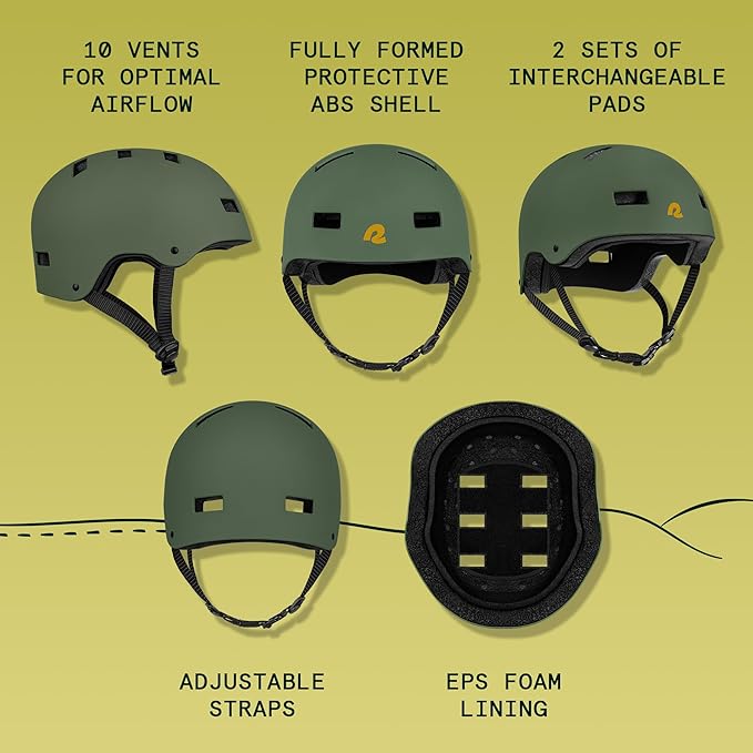 Retrospec Dakota Adult Bike Helmet for Adults - Multi-Sport Protection for BMX, Skating, Scooter, and Skate - Adult Men Skateboard Helmets