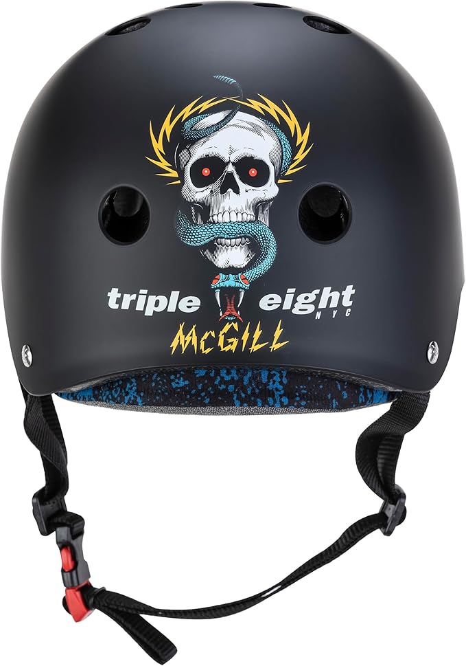 Triple Eight Certified Sweatsaver Helmet for Skateboarding, BMX, Roller Derby, Roller Skating, Inline Skating, Scooter and Bike