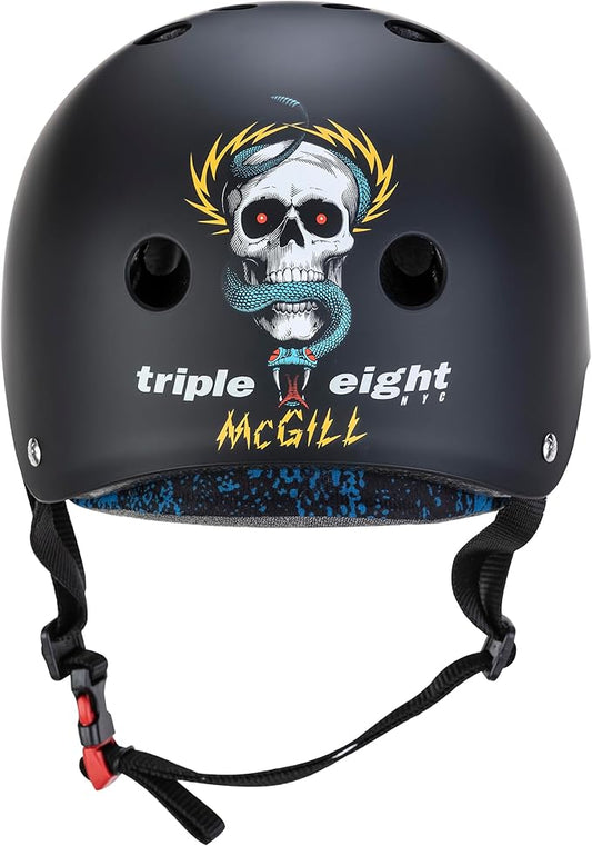 Triple Eight Certified Sweatsaver Helmet for Skateboarding, BMX, Roller Derby, Roller Skating, Inline Skating, Scooter and Bike