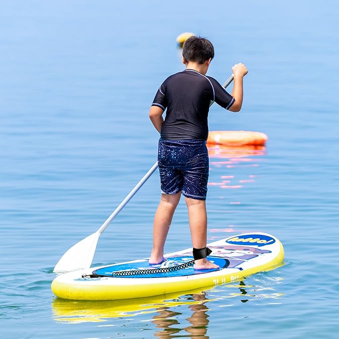Tuxedo Sailor Kids Inflatable Paddle Board Lightweight and Safe Fishing Stand Up Paddle Board for Adults with Accessories