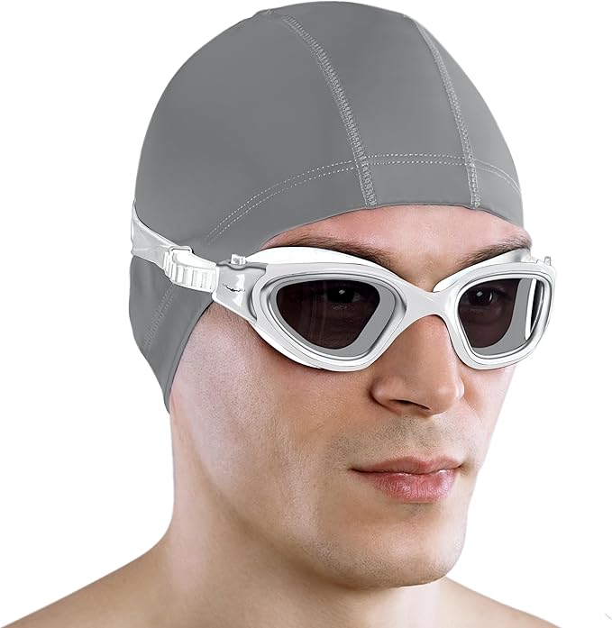 AqtivAqua Swimming Goggles, DX Wide View Swim Goggles for Adult Men Women, Anti Fog No Leaking